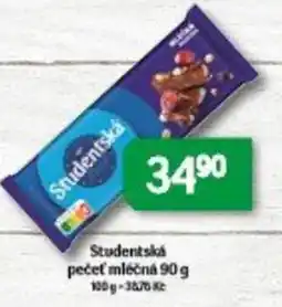 Brněnka Studentská pečeť mléčná nabídka