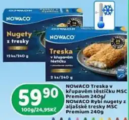 Brněnka Nowaco treska v krupavém těstíčku msc premium nabídka