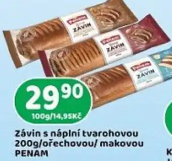 Penam závin s náplní tvarohovou 200g/ořechovou/makovou