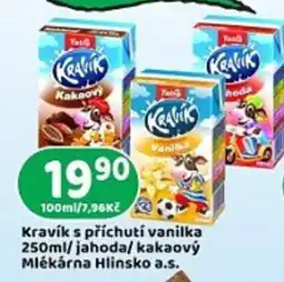 Brněnka Kravík s příchutí vanilka nabídka