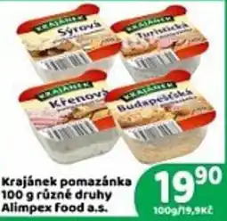 Brněnka Krajánek pomazánka nabídka