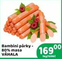 Brněnka Váhala bambini párky nabídka