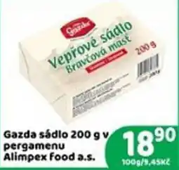 Brněnka Gazda vepřové sádlo nabídka