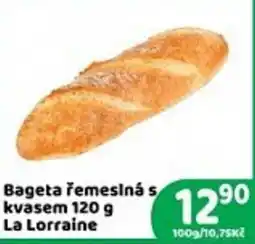 Brněnka La Lorraine bageta řemeslná s kvasem nabídka