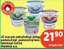 Brněnka Madeta a.s. tvaroh odtučněný nabídka