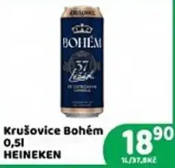 Brněnka Heineken Krušovice Bohém nabídka