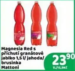 Brněnka Magnesia Red s příchutí granátové jablko 1,5 l/jahoda/brusinka nabídka