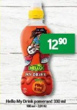 Brněnka Hello My Drink pomeranč nabídka