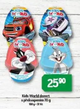 Brněnka Kids World dezert nabídka