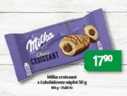 Brněnka Milka croissant s čokoládovou náplní nabídka