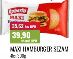 Ratio Roberto maxi hamburger sezam nabídka