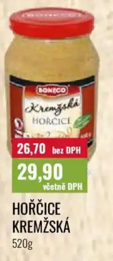 Ratio Boneco hořčice kremžská nabídka