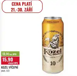 Ratio Kozel výčepní nabídka