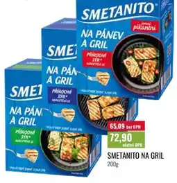 Ratio Smetanito na gril nabídka