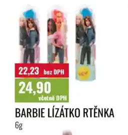 Ratio Barbie lízátko rtěnka nabídka