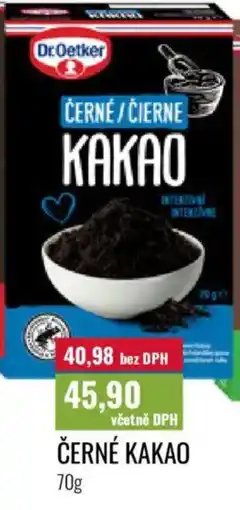Ratio Dr Oetker černé kakao nabídka