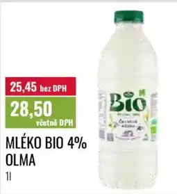 Ratio Olma mléko bio 4% nabídka