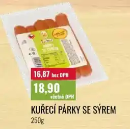 Ratio Kuřecí párky se sýrem nabídka