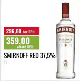 Ratio Smirnoff red 37.5% nabídka