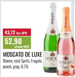 Ratio Moscato de luxe Bianco, rosé Spritz, Fragola, peach, grep nabídka