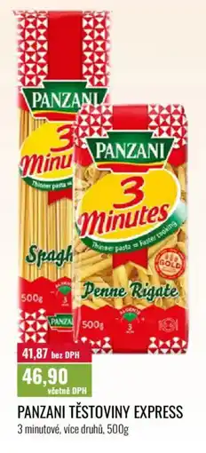Ratio Panzani těstoviny express nabídka