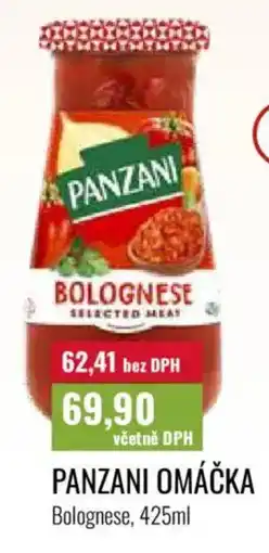 Ratio Panzani omáčka nabídka
