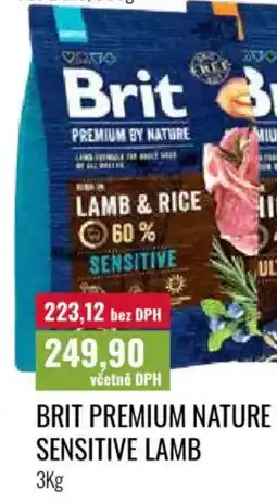 Ratio Brit premium nature sensitive lamb nabídka