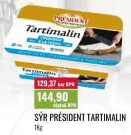 Ratio Sýr président tartimalin nabídka