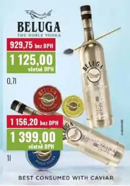 Ratio Beluga the noble vodka nabídka