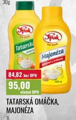 Ratio Spak tatarská omáčka, majonéza nabídka