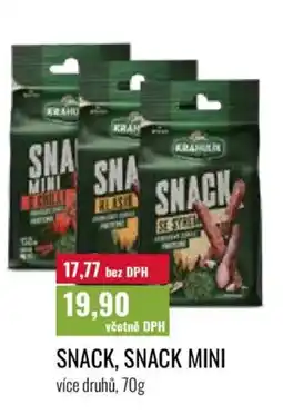Ratio Snack, snack mini nabídka
