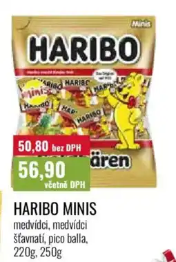 Ratio Haribo minis nabídka