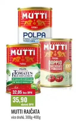Ratio Mutti rajčata nabídka