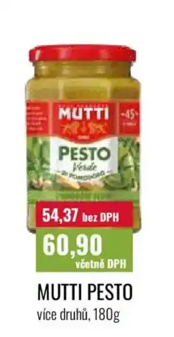 Ratio Mutti pesto nabídka