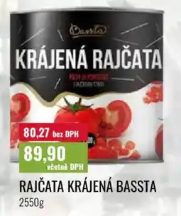 Ratio Bassta krájená rajčata nabídka