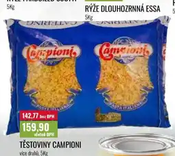 Ratio Těstoviny Campioni nabídka