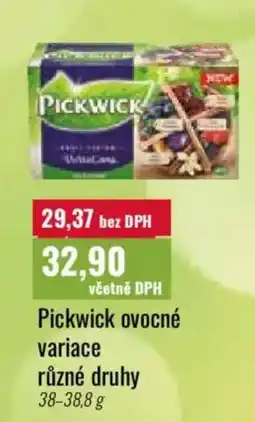 Ratio Pickwick ovocné variace nabídka
