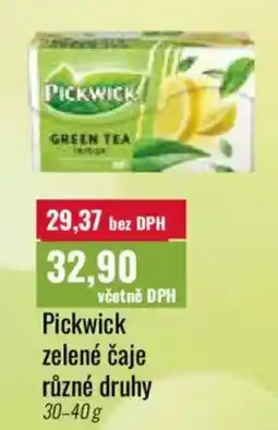 Ratio Pickwick zelené čaje nabídka