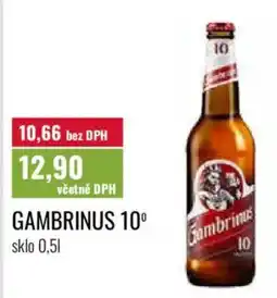 Ratio Gambrinus 10° nabídka