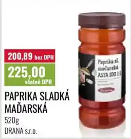 Ratio Paprika sladká maďarská nabídka