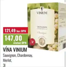 Ratio Vína Vinium nabídka