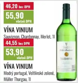 Ratio Vína Vinium nabídka