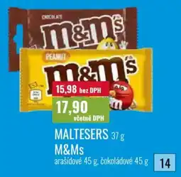 Ratio Maltesers m&ms nabídka