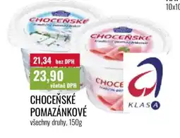 Ratio Choceňské pomazánkové nabídka