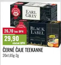 Ratio Teekanne černé čaje nabídka