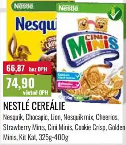 Ratio Nestlé cereálie nabídka