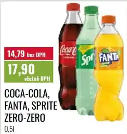 Ratio Coca-Cola, Fanta, Sprite Zero-Zero nabídka