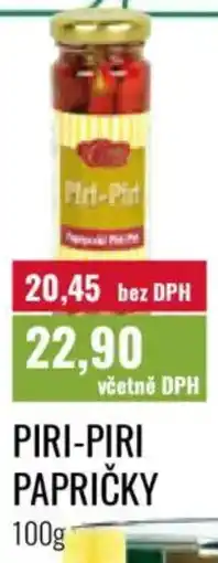 Ratio Piri-Piri papričky nabídka