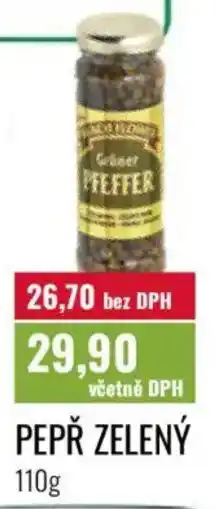 Ratio Pepř zelený nabídka