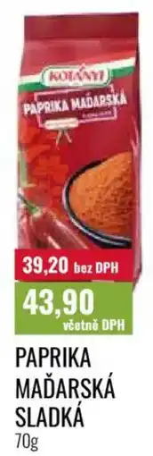 Ratio Paprika maďarská sladká nabídka
